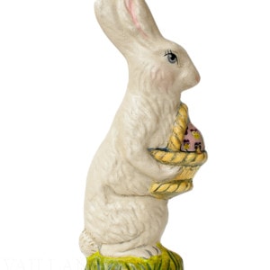 Standing Rabbit with Floral Eggs