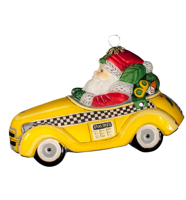 NYC Santa Cabbie Ornament