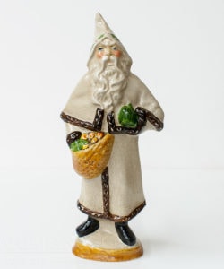 Father Christmas with Pointed Hood and White Coat