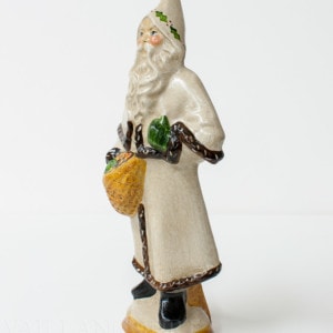 Father Christmas with Pointed Hood and White Coat