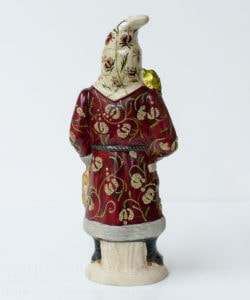 Custom Red and White Brocaded Father Christmas