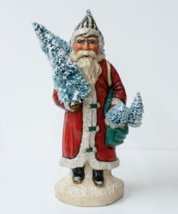 Big European Father Christmas with Trees