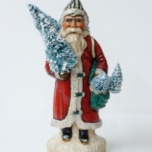 Big European Father Christmas with Trees