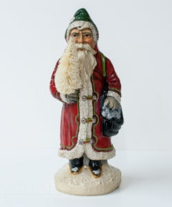 European Father Christmas with Silver Ornaments