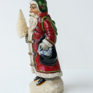 European Father Christmas with Silver Ornaments