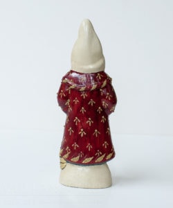 Father Christmas with Beaded Burgundy Coat