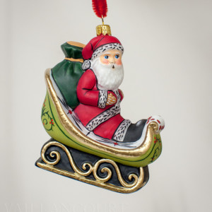 Santa in Custom Sleigh