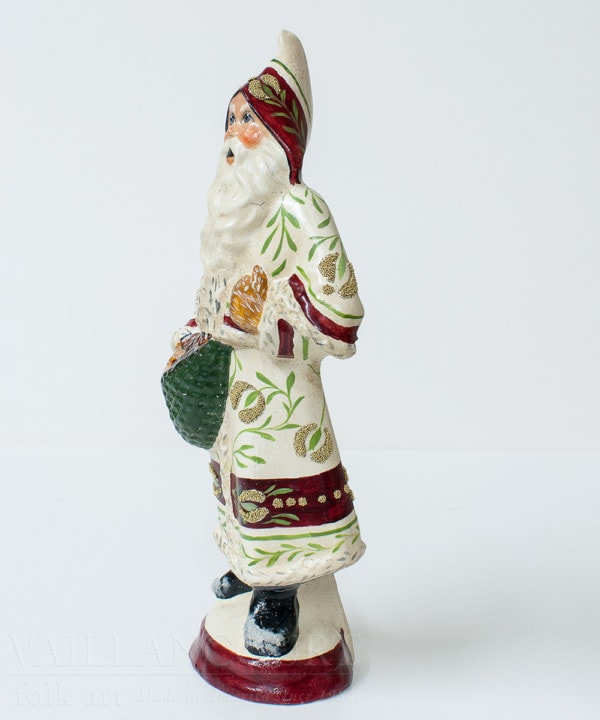 Garnet Hill's White Brocaded Father Christmas