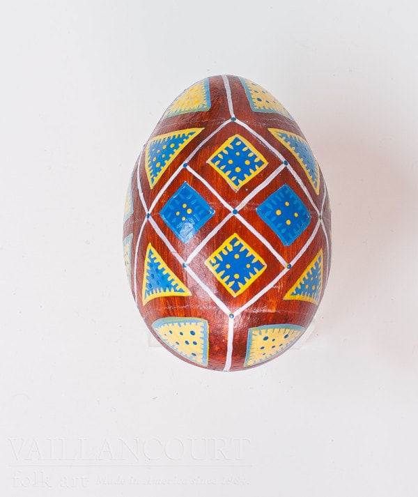 Decorated Geometric Flat Egg