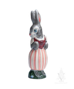 Bunny in Stripe Skirt