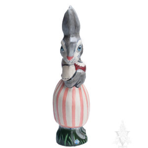 Bunny in Stripe Skirt