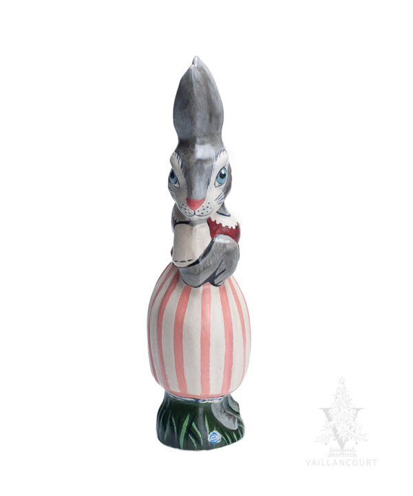 Bunny in Stripe Skirt