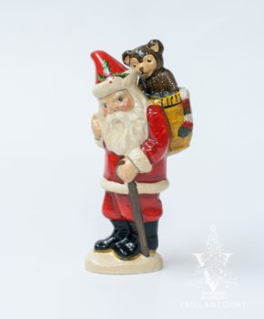 Teddy Bear Basket Santa