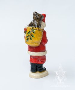 Teddy Bear Basket Santa