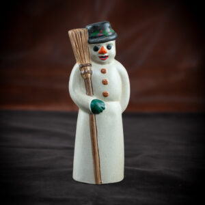 American Snowman with Broom