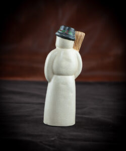 American Snowman with Broom