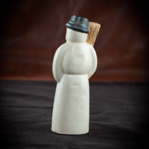American Snowman with Broom