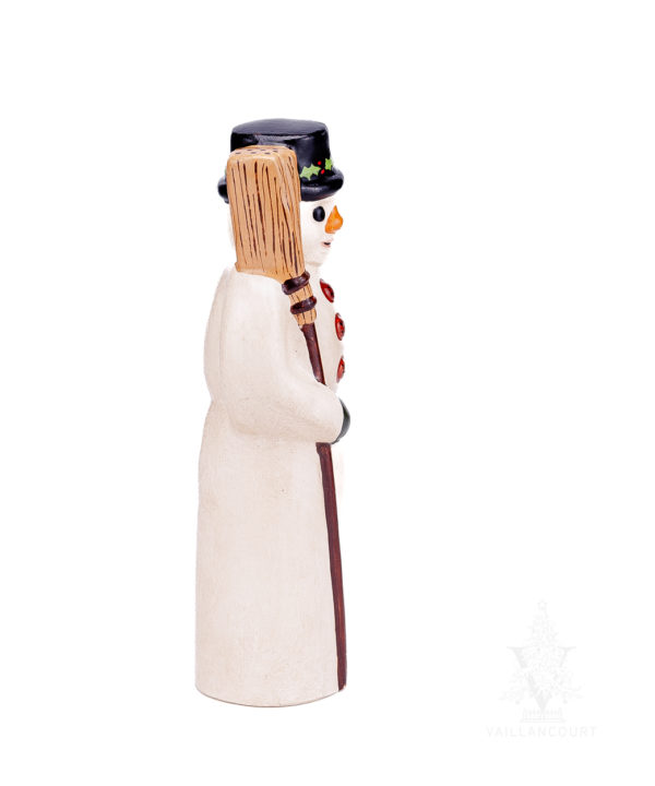 American Snowman with Broom