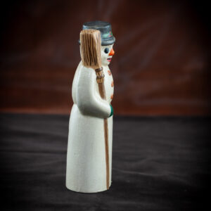 American Snowman with Broom