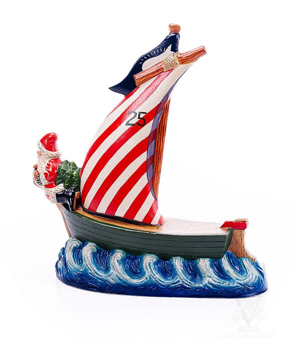 Santa Figurehead On Nantucket Boat