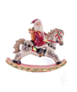 Santa Riding Rocking Horse