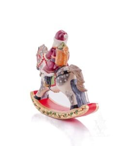 Santa Riding Rocking Horse
