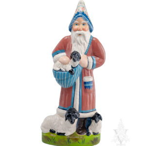 Spring Father Christmas with Lambs