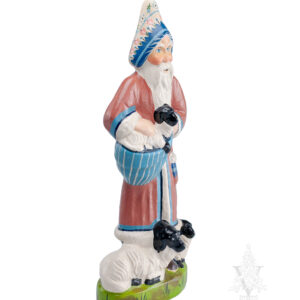 Spring Father Christmas with Lambs