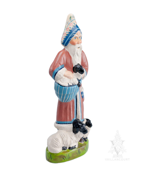 Spring Father Christmas with Lambs