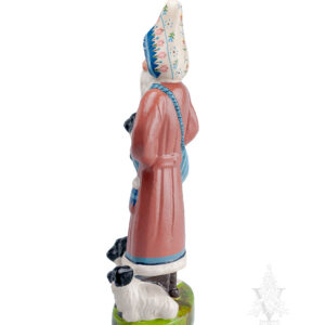 Spring Father Christmas with Lambs