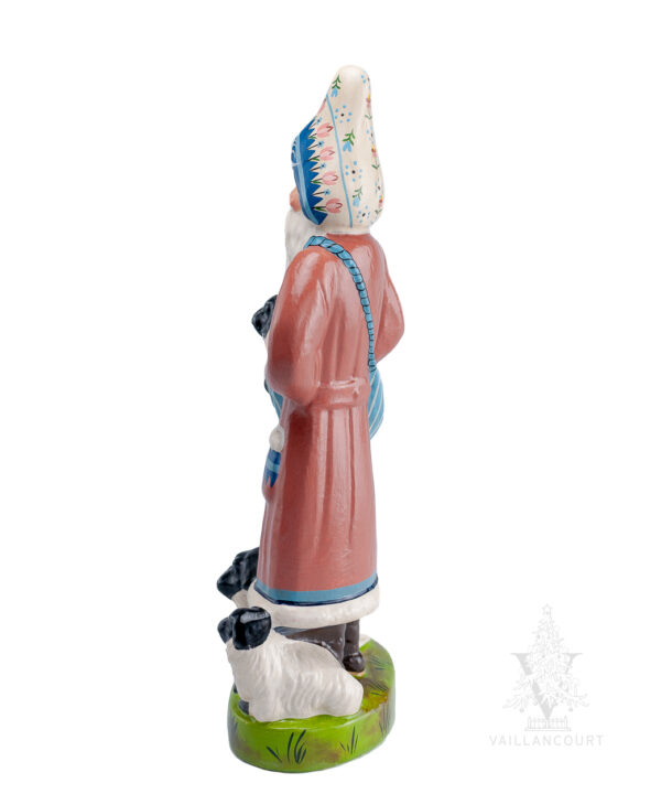 Spring Father Christmas with Lambs