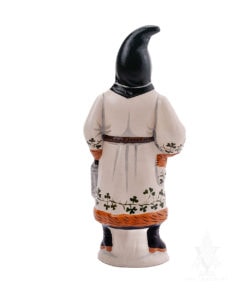Irish Santa With Kissing Ball of Shamrocks and Lantern