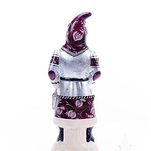 Father Christmas in Plum and Silver