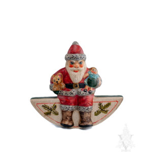 Vaillancourt Collection Santa on a Moon Rocker
