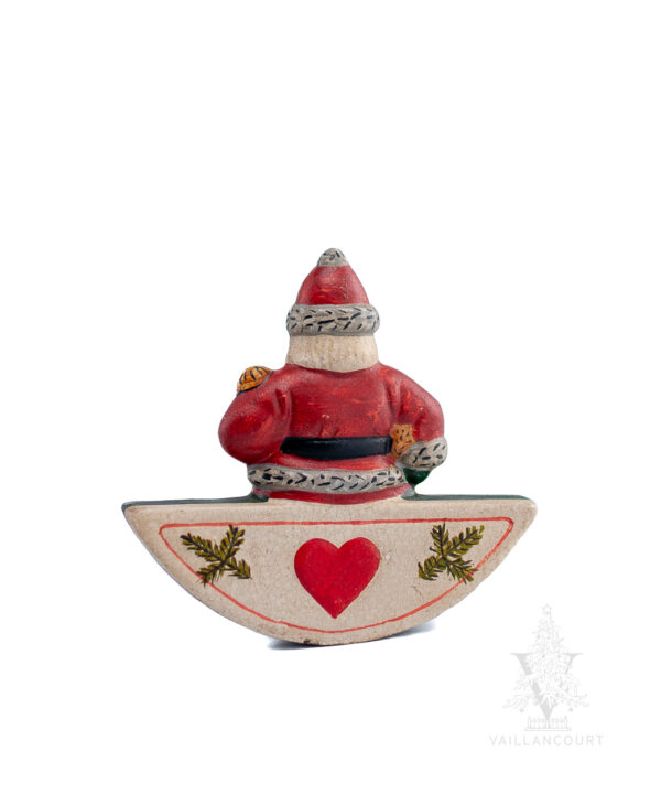 Vaillancourt Collection Santa on a Moon Rocker