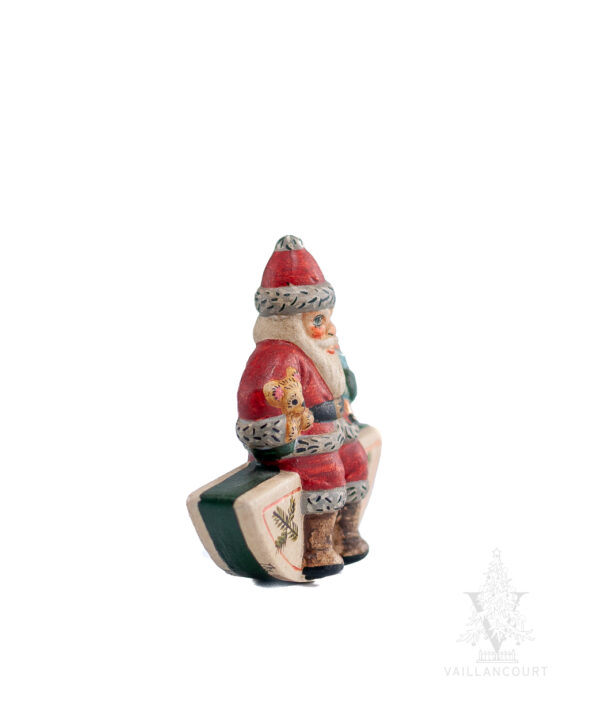 Vaillancourt Collection Santa on a Moon Rocker