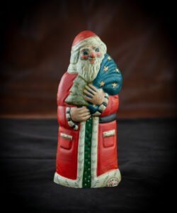 Santa with Angel Holding Sack