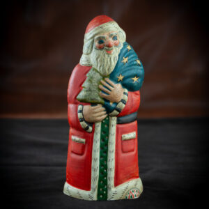 Santa with Angel Holding Sack