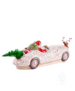 Santa with Reindeer Hood Ornament