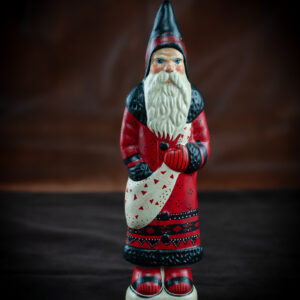 Santa in Red and Black Coat