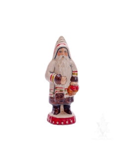 Miniature Father Christmas with Apples