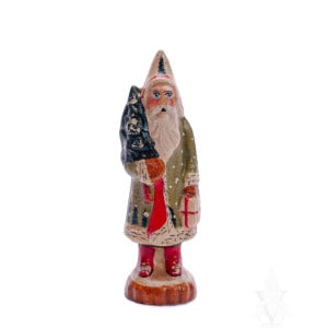 Miniature Father Christmas with Tree