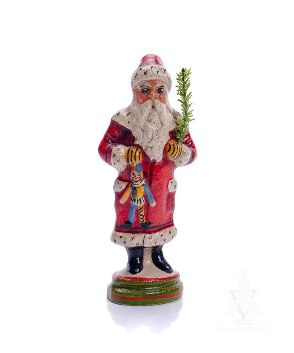 Miniature Father Christmas with Puppet