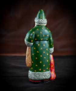 Old World Father Christmas with Green-Starred Coat