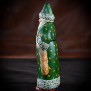 Old World Father Christmas with Green-Starred Coat