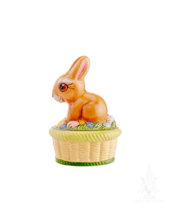 Baby Bunny in Egg Basket