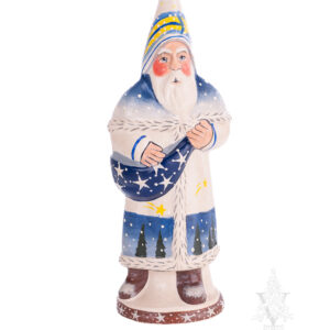 White and Blue Father Christmas with Shooting Star