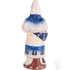 White and Blue Father Christmas with Shooting Star