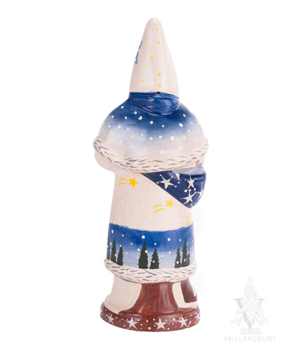 White and Blue Father Christmas with Shooting Star