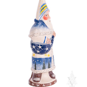 White and Blue Father Christmas with Shooting Star